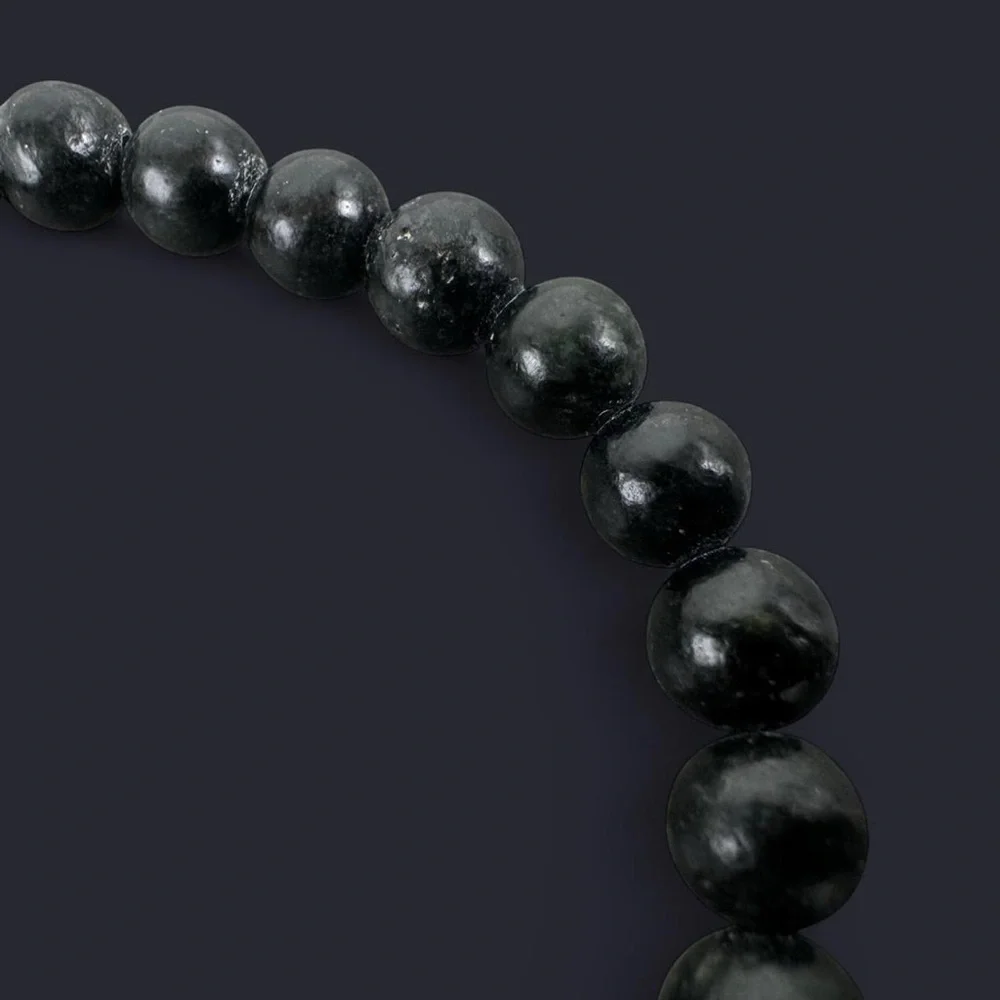 Kambaba Jasper Gemstone Bead Bracelet 6mm
